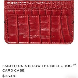 B-Low the Belt Croc Card Case